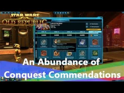 swtor conquest commendations.